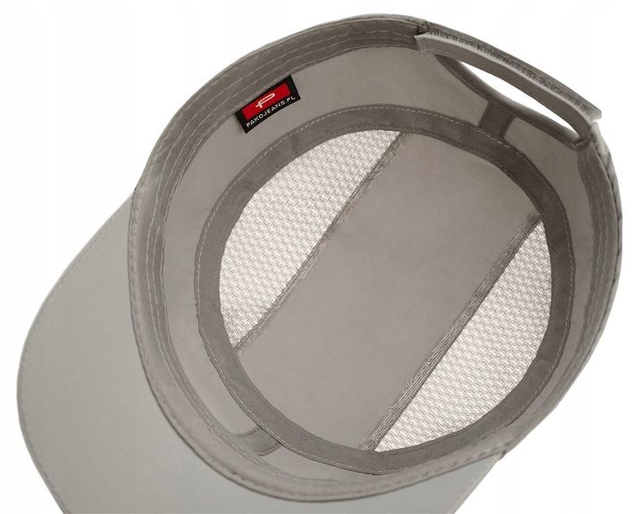 CZAPKA z Daszkiem Przewiewna Patrolówka z Siatką SZARA Pako Jeans zdjęcie 3