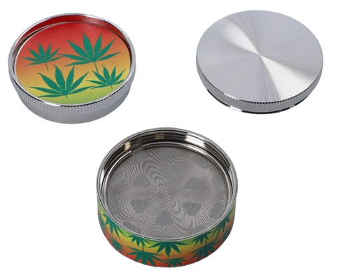 Młynek do Mielenia Tytoniu Suszu 3 Częściowy Liście Marihuany Crusher Metal na Arena.pl