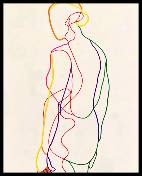 Plakat 40x50cm Tęczowy Zarys zdjęcie 2