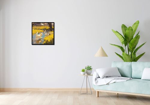 Plakat 50x50cm Słońce na Wsi na Arena.pl