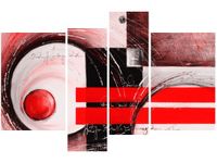 130CM 85 OBRAZ 4 ELEM ABSTRAKCJA ŚCIENNY