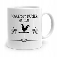 Kubek Prezent Dla Kuriera Najlepszy Kurier Na Wsi Z Nadrukiem Ze Zdjęciem