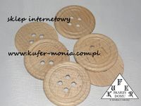 Guzik Drewniany Koło F - 6, 10 sztuk / Hurt