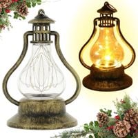 lampion na roraty adwentowy  13cm latarenka lampka led z drucikiem l5