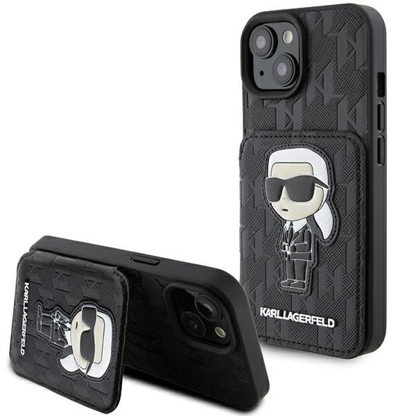 Etui Karl Lagerfeld do iPhone 15, iPhone 14, iPhone 13, Czarny zdjęcie 1