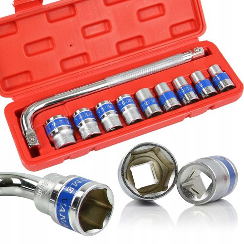 klucze nasadowe 1/2" 10pcs 10-24mm na Arena.pl