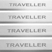 Listwa progowa PEUGEOT TRAVELLER Stal nierdzewna 304 mat 4szt