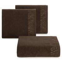 Ręcznik brązowy Margo 70x140 cm bawełna 500 g/m² z bordiurą