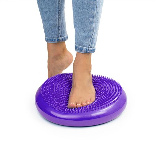 Poduszka Sensoryczna Dysk Korekcyjny Do Ćwiczeń Fioletowa na Arena.pl