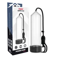 pump addicted rx5 transparent - pompka prożniowa, 23 cm, abs+silikon