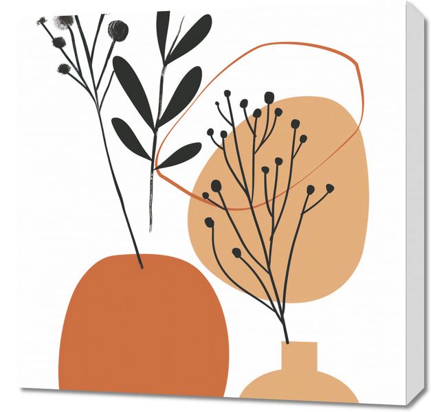 Obraz 60x60cm Botaniczny Pastel zdjęcie 1