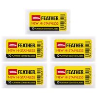 Oryginalne Japońskie żyletki Feather (50 sztuk)