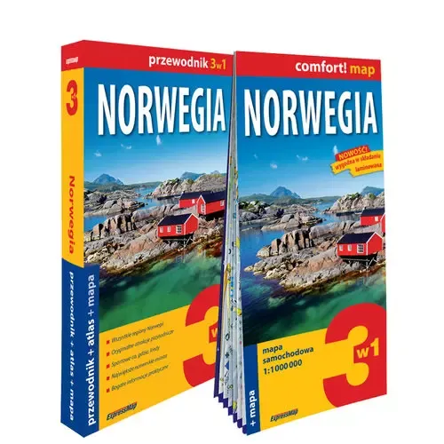 Norwegia 3w1 przewodnik + atlas + mapa zdjęcie 1