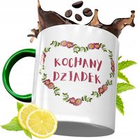 Kubek Zielony Dla Dziadka Na Prezent Urodziny Z Nadrukiem Ze Zdjęciem