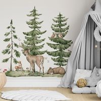 Naklejki Zestaw Jeleń Miś Wiewiórka DK470