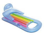 Materac dmuchany fotel z oparciem 160x85 cm INTEX 58802 niebieski