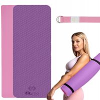 MATA DO ĆWICZEŃ JOGI PILATESU GIMNASTYCZNA TPE ANTYPOŚLIZGOWA Z