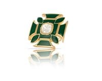 pierścionek z krzyżem maltańskim z kolekcji maltese (r23/lat/34au)