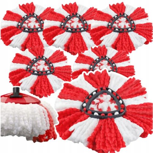 6 x WKŁAD DO MOPA OBROTOWEGO TURBO ZAMIENNIK Vileda KOŃCÓWKA CHŁONNY ZAPAS na Arena.pl