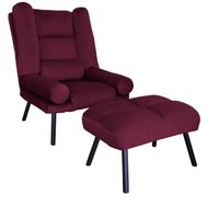 FOTEL TOKIO ROZKŁADANY Z PODNÓŻKIEM N. CZARNA MG02