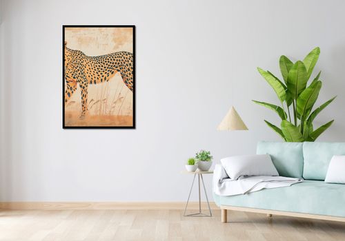 Plakat 70x100cm Gepard w Ruchu na Arena.pl