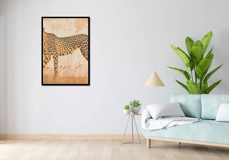 Plakat 70x100cm Gepard w Ruchu zdjęcie 4