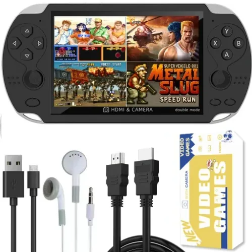 MINI konsola przenośna do gier RETRO x7 POLSKIE MENU 1000 GIER + KABEL na Arena.pl