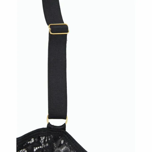 subblime gorset z paskiem czarny s/m - elegancki koronkowy model na Arena.pl