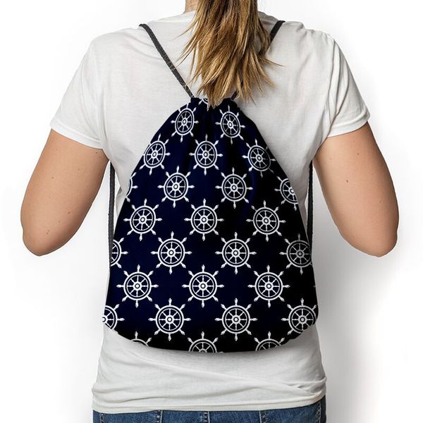 Hipsterki Worek - Plecak Full Print MARINE STER zdjęcie 1