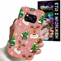 ETUI CASE DO XIAOMI POCO X3 - ŚWIĄTECZNE WZORY NA ŚWIĘTA RENIFER CHOINKA