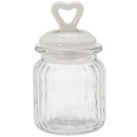 SŁOIK OZDOBNY Z POKRYWKĄ SERCE TADAR 290 ML