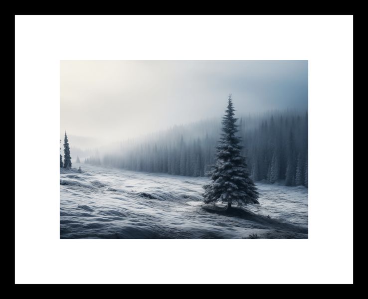 Plakat 18x13cm Samotna Choinka zdjęcie 3