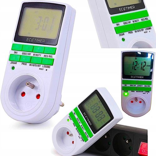 PROGRAMATOR CZASOWY WŁĄCZNIK WYŁĄCZNIK TIMER CYFROWY LCD - Polskie Menu na Arena.pl