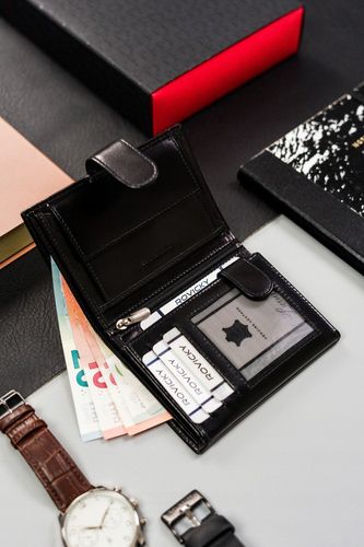 skórzany, duży portfel męski z systemem rfid - rovicky na Arena.pl
