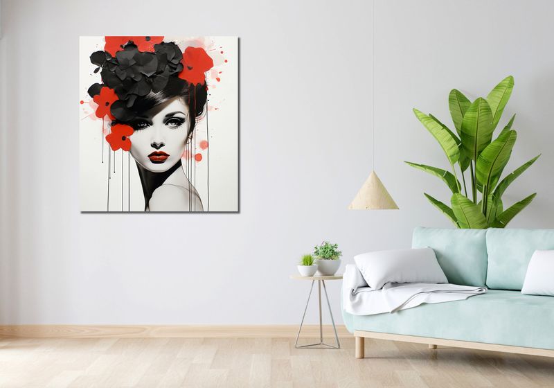 Obraz 90x100cm Kwiatowa Pasja zdjęcie 2