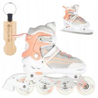 Łyżworolki 2w1 Łyżwy Rolki r.29-33 z wymienną płozą hokejową NILS