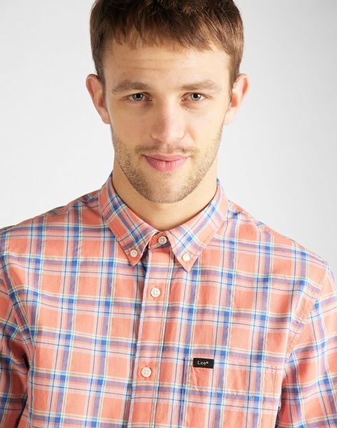 MĘSKA KOSZULA LEE LEE BUTTON DOWN SS PAPRIKA L886DGNI M zdjęcie 4