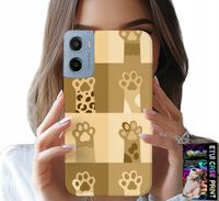 ETUI DO MOTOROLA E15 / G05 - LOVE CAT, WZORY Z KOTAMI, ŁAPKI KOTÓW