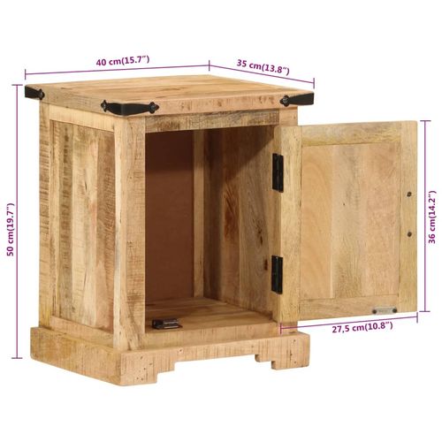 Szafka nocna, 40x35x50 cm, lite drewno mango na Arena.pl