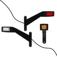 Lampa obrysowa LED trzykolorowa tył gabarytowa ukośna 12V 24V PRAWA