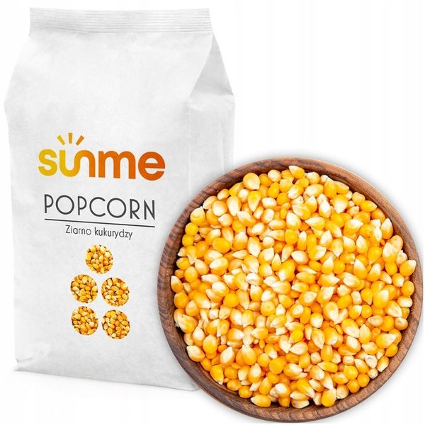 Kukurydza POPCORN 5 kg do prażenia ZIARNO 5000g bez soli PREMIUM zdjęcie 1