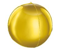 Balon foliowy Kula złota ozdobna wesele urodziny 40 cm