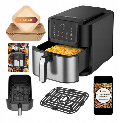Frytkownica Beztłuszczowa Air Fryer 8L Frytownica BYRGEN Duża Misa XXL na Arena.pl