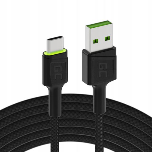 Kabel Green Cell USB - USB typ C 1,2 m czarny na Arena.pl