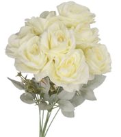 SZTUCZNE KWIATY ROŚLINY RÓŻA RÓŻE BUKIET GĘSTY XXL 50CM