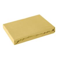 Prześcieradło jersey z gumką  200x220 Design91 musztardowy