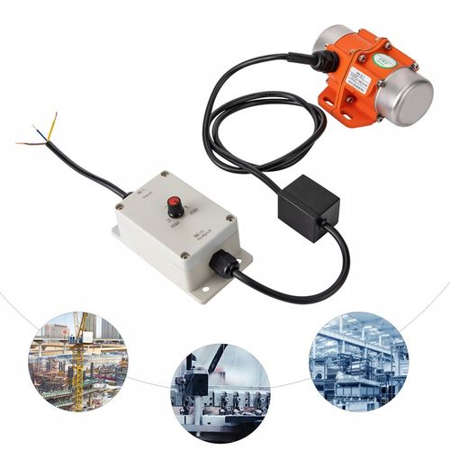 SILNIK WIBRACYJNY 3000 OBR/MIN Z REGULATOREM PRĘDKOŚCI, ELEKTRYCZNY SILNIK na Arena.pl