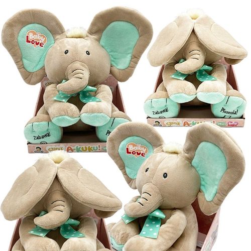 Interaktywny Miętowy Słonik A KUKU Rusza uszami Śpiewa i Mówi po polsku na Arena.pl
