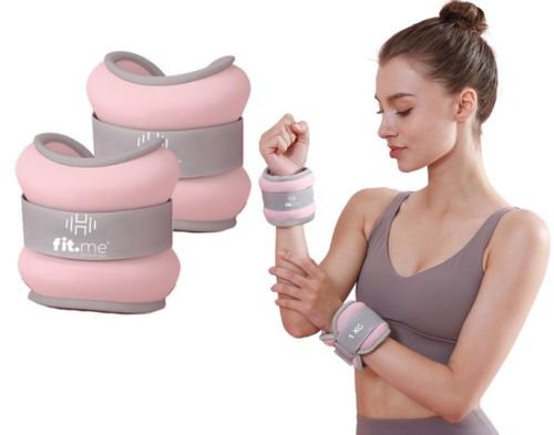 OBCIĄŻNIKI CIĘŻARKI NA KOSTKI NADGARSTKI RĘCE NOGI 2x1KG CIĘŻARKI FIT.ME na Arena.pl