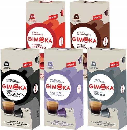 Kapsułki do Nespresso GIMOKA 5x10 MIX Espresso na Arena.pl